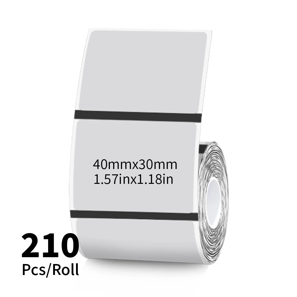 Прозрачные круглые термоэтикетки SINMARK для принтеров KAYSION phomemo