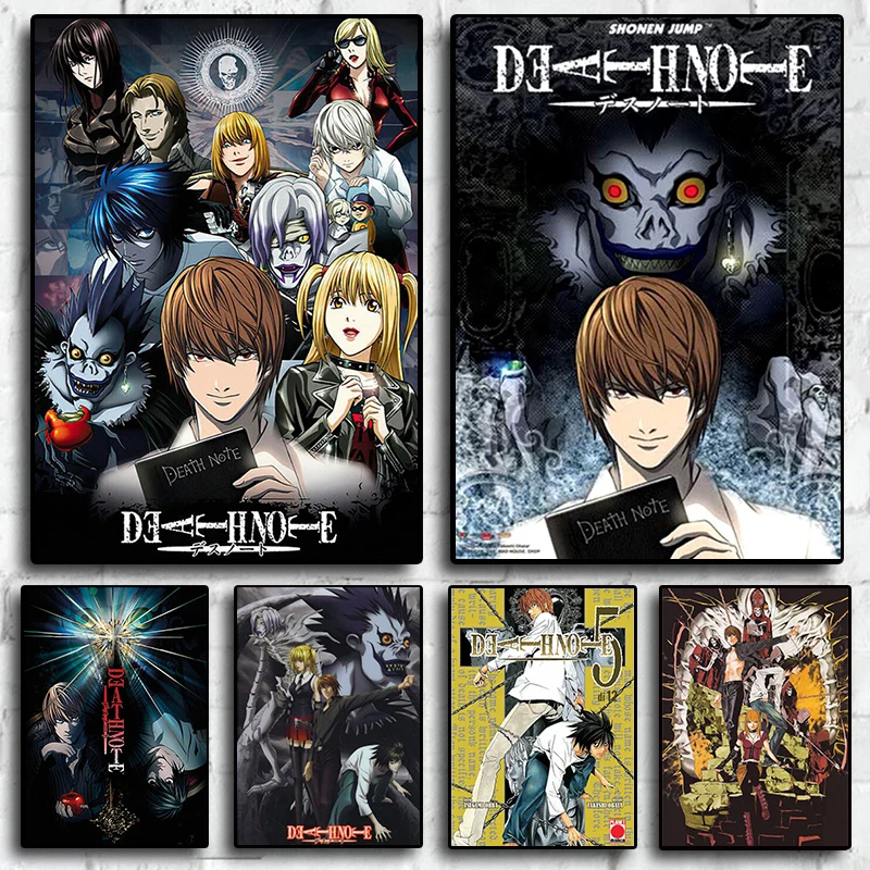 

DIY Oil Painting By Numbers Japan Anime DEATH NOTE Handpainted Art Wall Bedroom Living Room Home Decor Kids Room Decoration Gift
