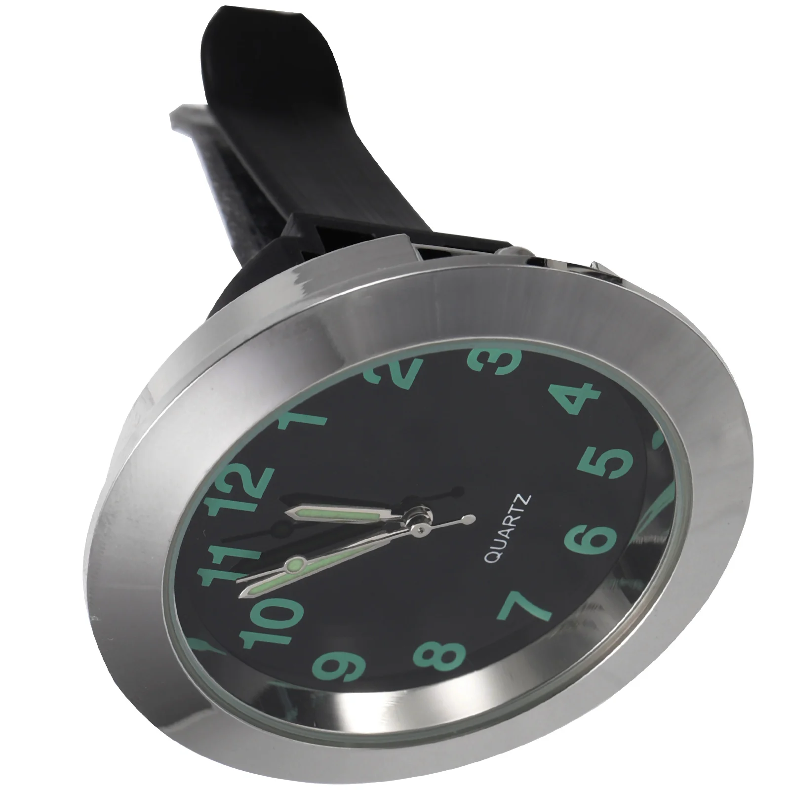 

Car Dashboard Clock Car Clock Luminous Clock Universal Pocket- On Clock Auto Interior Decoration ( Silver )