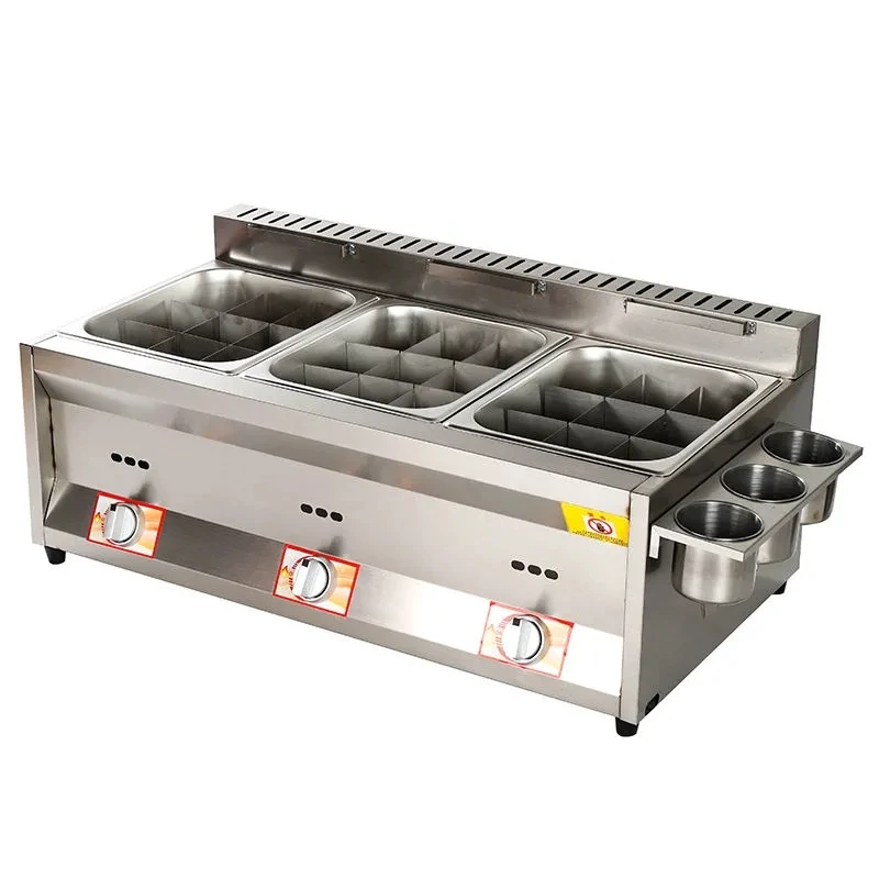 Fryer commercial stall gas oden machine gas spicy hot pot fr