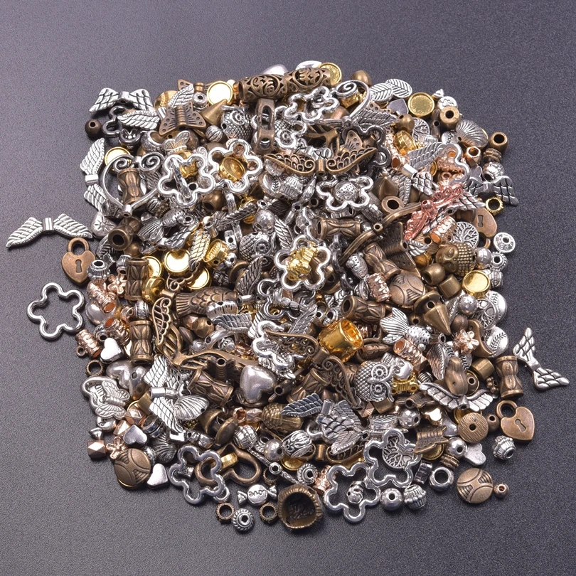 

New 10PCS/Lot Bulk Various Styles Random Mixed Charm Pendant Alloy Connecting For Jewelry Women Making DIY Hanmade Accessories