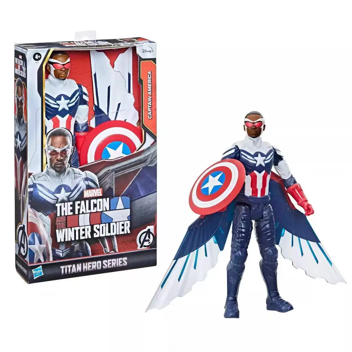 

The Avengers Captain America Falcon Sam Wilson Hand Office Doll Children's Toy Gift US Version Marvel Avengers Titan Hero Series