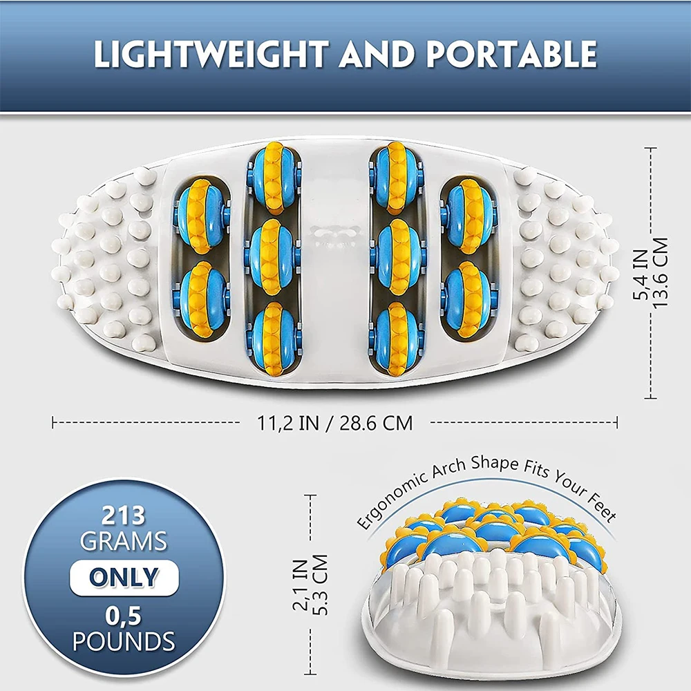 Роликовый массажер для ног точечный Подошвенный Фасциит расслабление мышц ролик