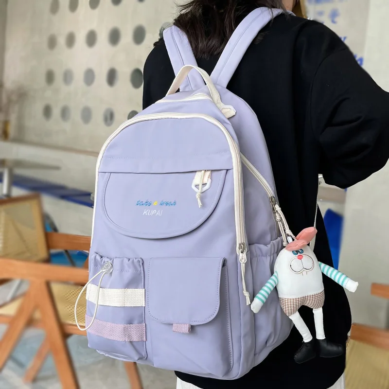 

Ladies Kawaii Harajuku College Backpack Trendy Female Laptop Student Bag Fashion Cute Girl Travel Backpack Book Women School Bag
