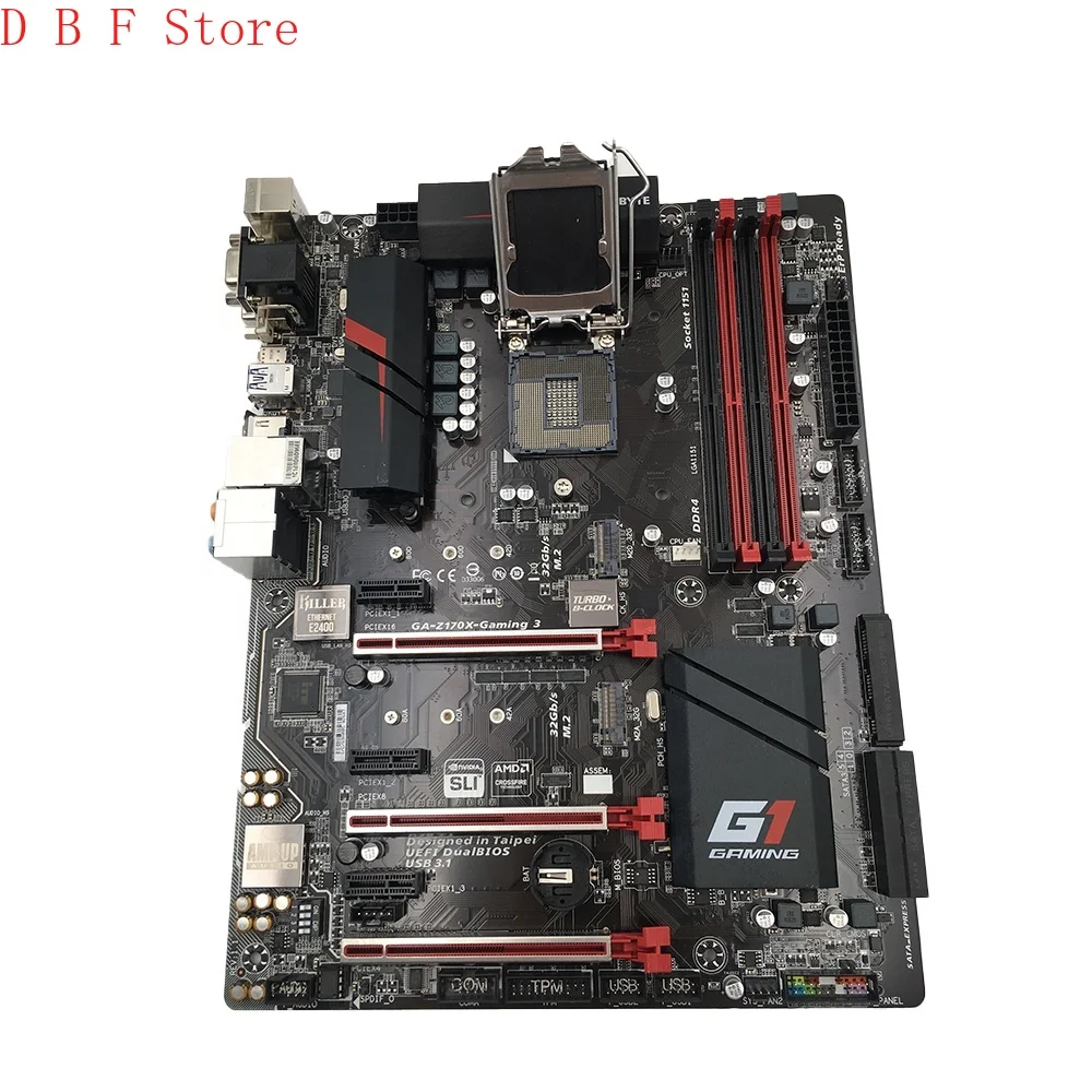 

Original Motherboard For GA-Z170X-Gaming 3 LGA1151 Z170 DDR4 32GB Support 6th and 7th generation CPUs Good Quality