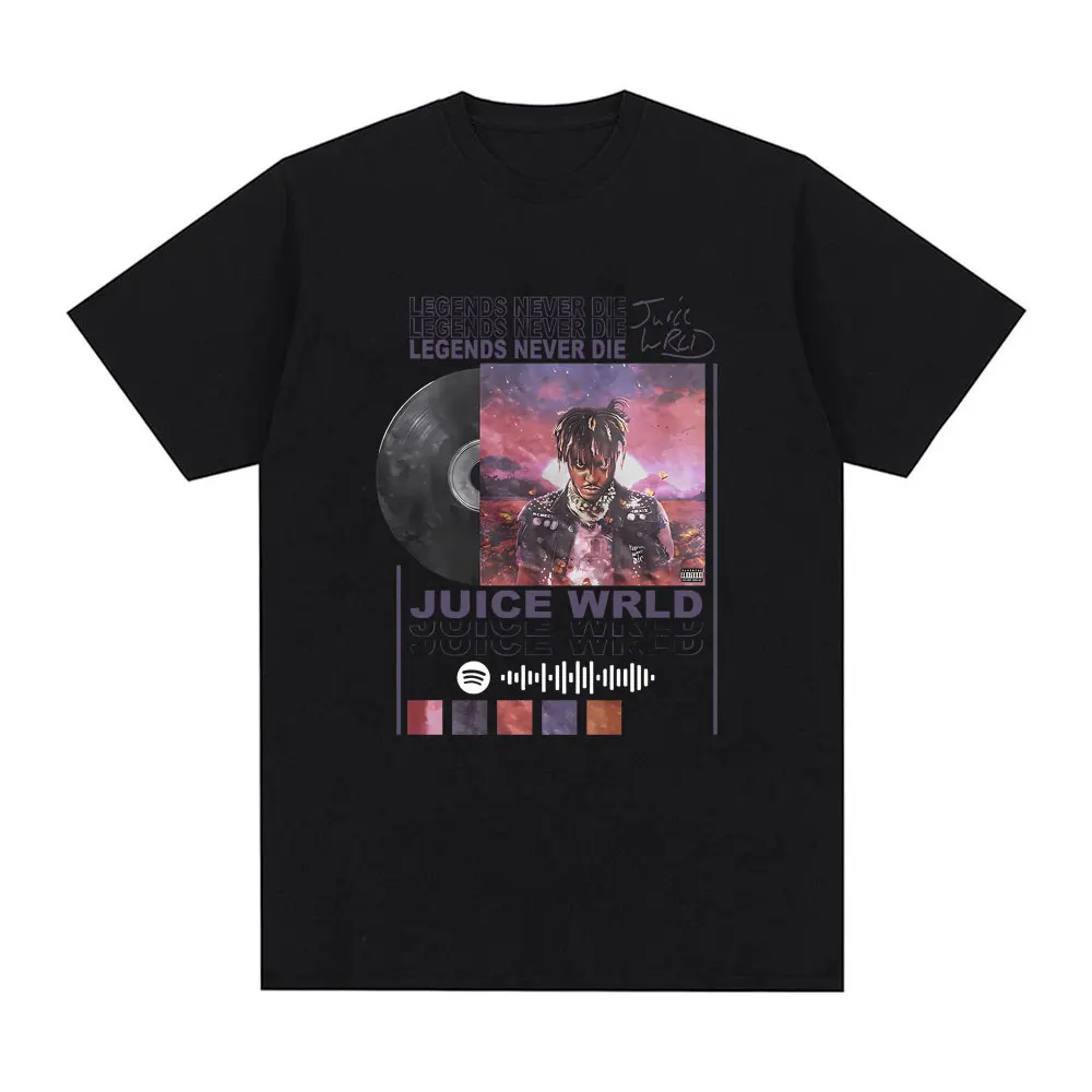 

Rapper Juice Wrld Legends Never Die Album Print Graphic T-shirt Men Fashion Cool Streetwear Unisex Hip Hop Oversized T Shirts