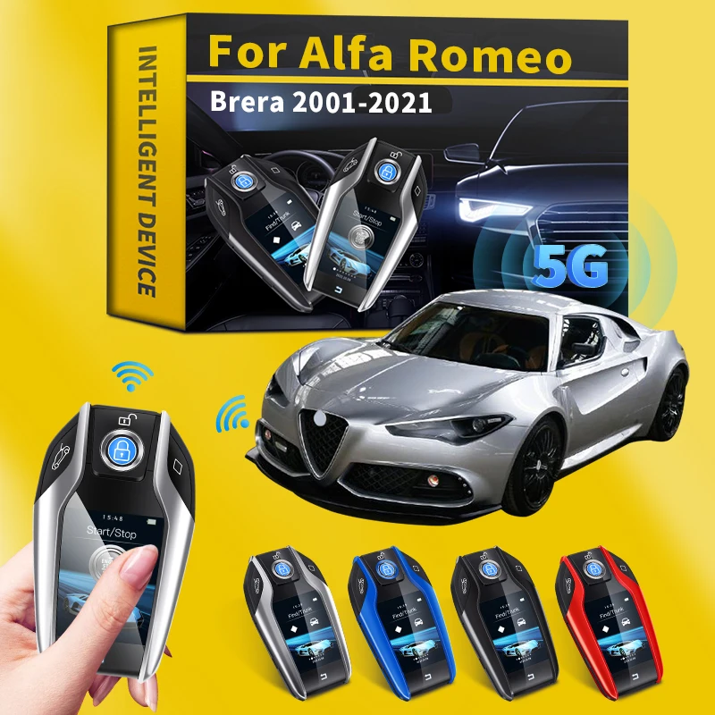 

Для Alfa Romeo Brera 2001-2021, модифицированный ЖК-экран, смарт-экран автомобильного ключа, экран, безключевой, с одной кнопкой, старт, дистанционный кл...
