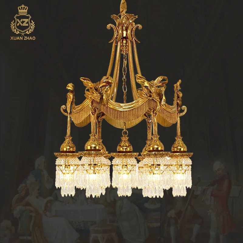 2024Новый дизайн декоративная роскошная латунная винтажная медная подвесная