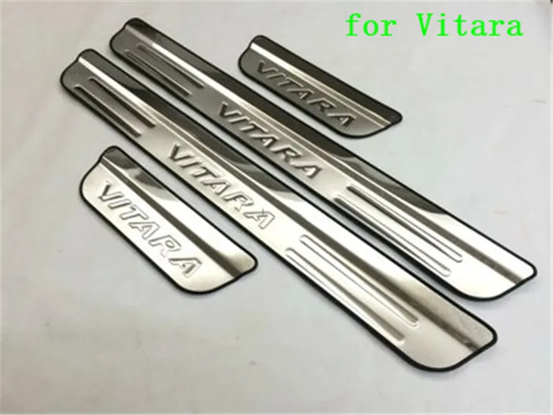 

Car Accessories For Suzuki Vitara Door Sill Scuff Plate Stainless Steel Door Sills Pedal Car Styling Sticker 2017 2020 2019 2018