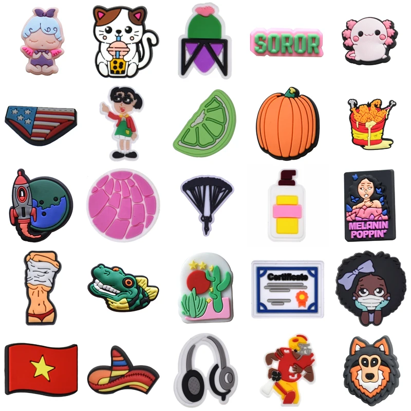 

Set Jeans Shoes Accessories Packs Boy Kids Para Pins Shoe Charms Girl Women Charm Men Decorations for Crocs Gifts Wholesale Bulk