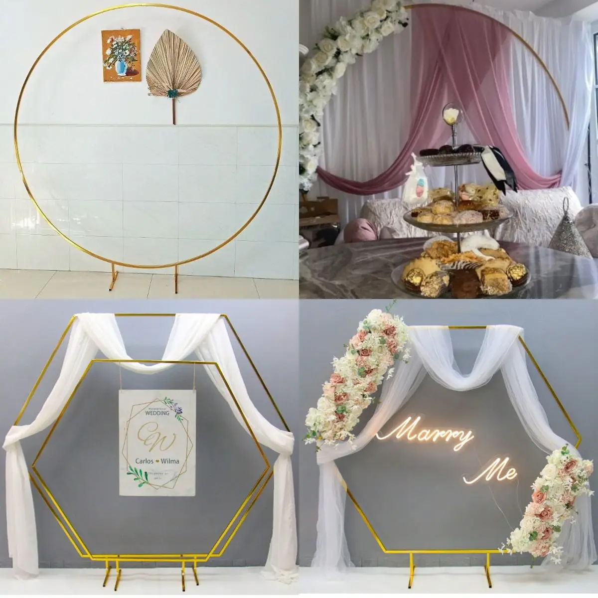 

2022 DIY Prop Stage Party Metal Arch Arrangement Backdrop Artificial Rose Hydrangea Row Wedding Background Door Wall Decoration