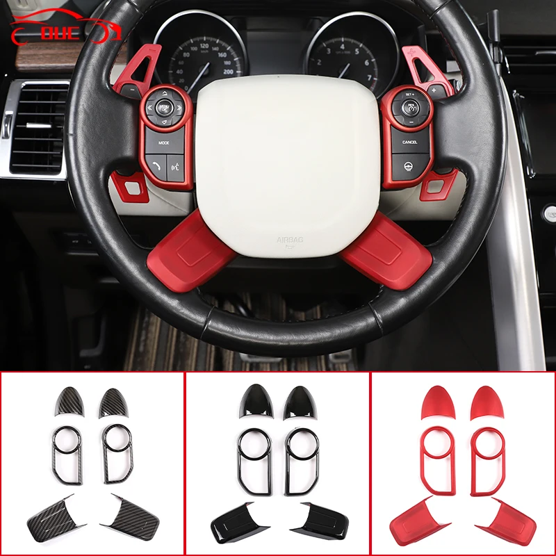 For Land Rover Discovery 5 2017-2020 Car Steering Wheel Trim Control Button Frame Cover For Range Rover Sport Vogue 2013-2017