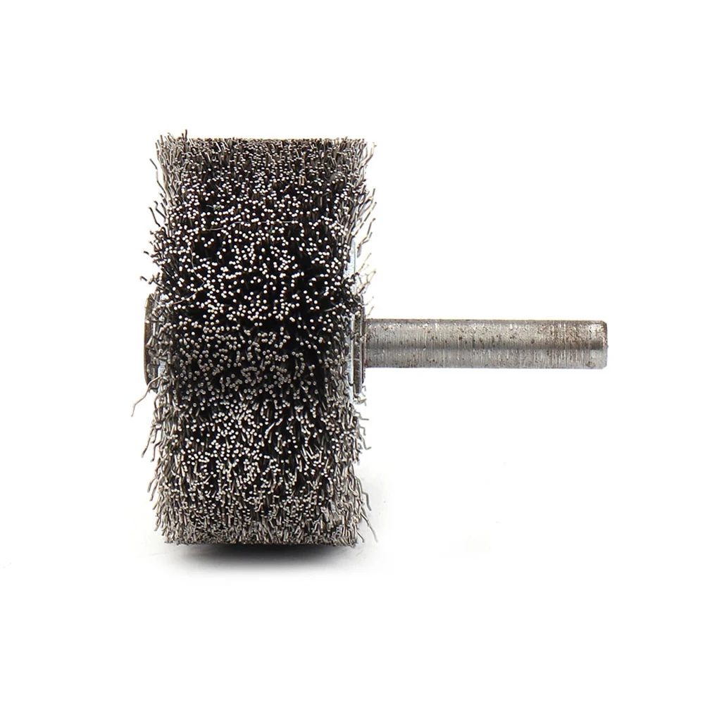 2pcs 50x25mm Stainless Steel Wire Brush 6mm Shank For Removal Polishing Chuck Electric Drill Friction Equipment Power Tool Parts