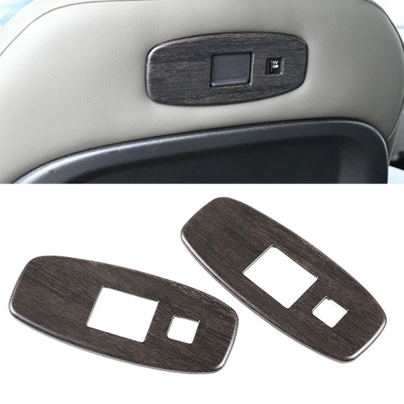 Для Land Rover Defender 110 2020 ABS дубовая древесина зернистая задняя панель сиденья с