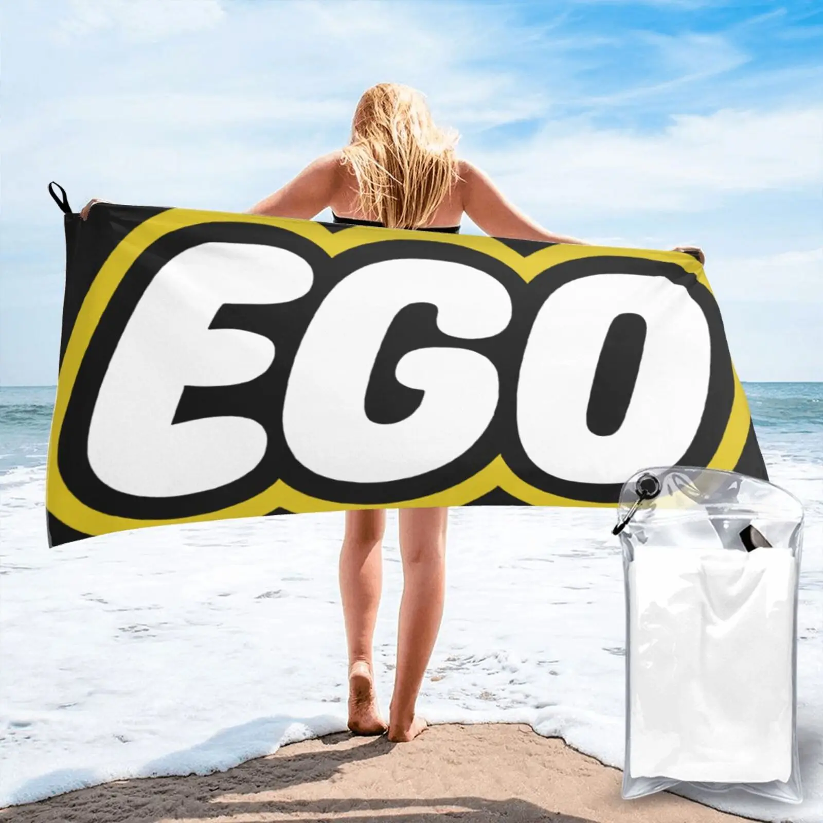 

MagliettaT Uomo Parodia Ego Mattoncini Beach Towel Strandlaken Towel Beach Hair Towel Bath-House Towel Beach Beach Blanket Spa