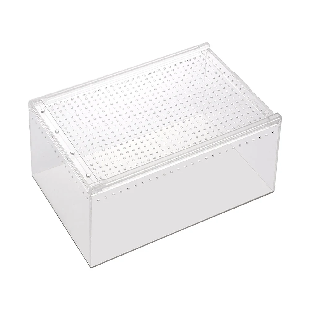 

Reptile Box Breeding Acrylic Snake Tank Cage Feeding Aquarium Transparent House Breeder Cages Case Enclosure Household Keeper