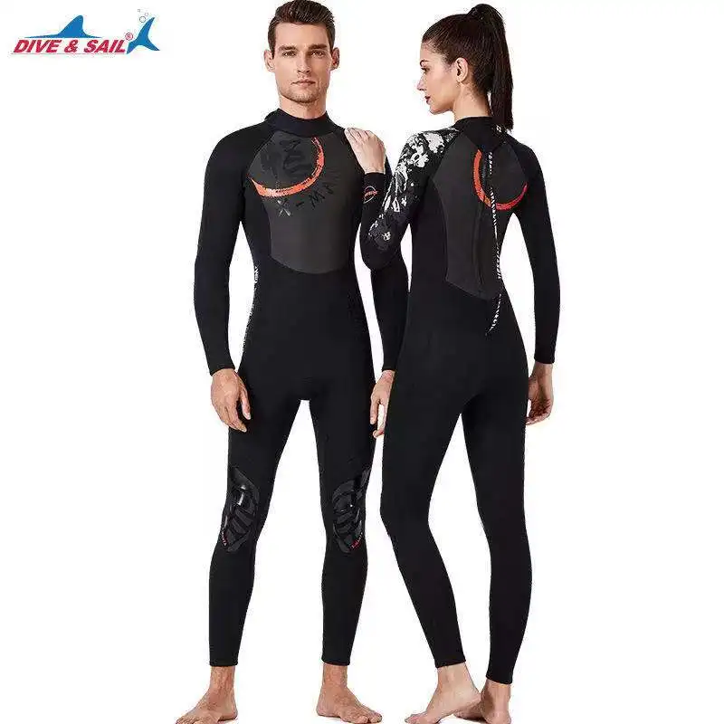 

DIVE&SAIL Men Women 1.5MM Neoprene Wetsuit Skins One Piece Short Sleeve Swimsuit Diving Suit Scuba Surfing Rashguard Wet Suit