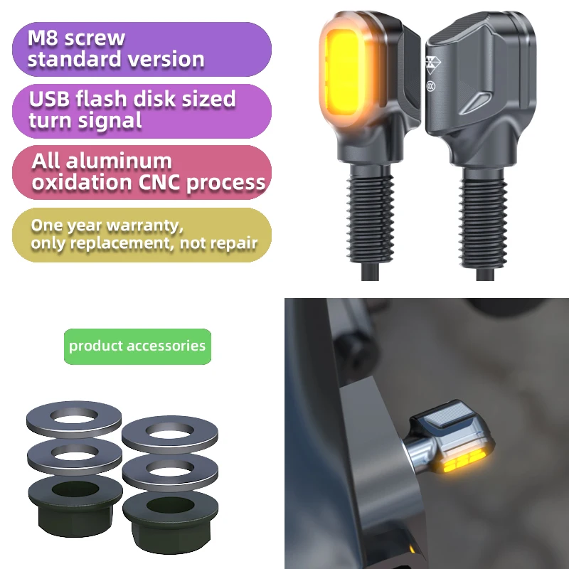 

Мини светодиодный указатель поворота для электрического скутера, 12 В, универсальный указатель поворота высокой яркости, передние и задние указатели поворота мотоцикла