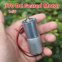 dc 3 7v micro gear motor 34prm low speed reversible 370 reducer full metal gearbox brushed engine for diy toy robot smart car