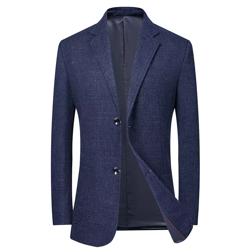 

Брендовый мужской повседневный блейзер в клетку, Новинка весна-осень 2021, Модный Тонкий деловой Блейзер, мужская одежда