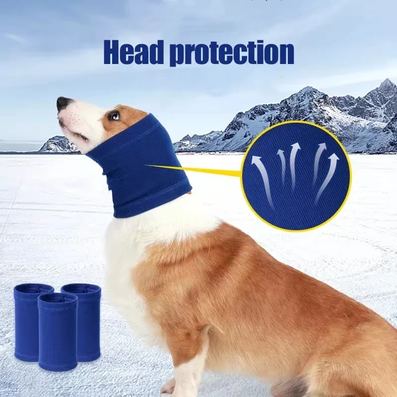 Dog Headband Grooming  Noise Cancel Earmuffs Dog Scarf Collars Comfortable Warmth Soundproof Relieve Anxiety Pet Headwear Supply