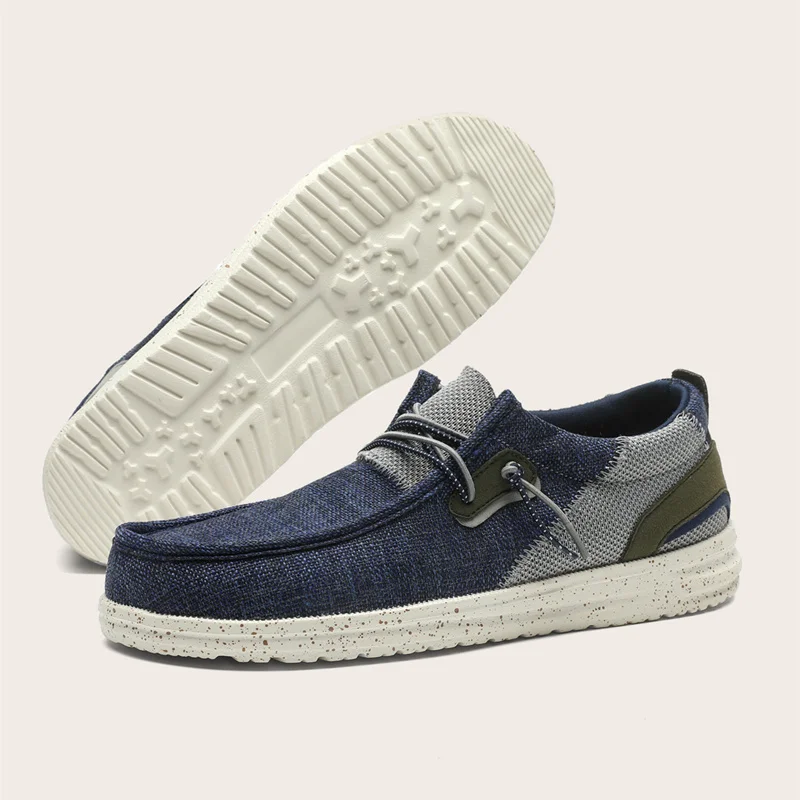 

2022 Autumn New Fashion Canvas Loafers Men Breathabale Light Casual Shoes Men Espadrille Flat Shoes Big Size 48 mocassin homme