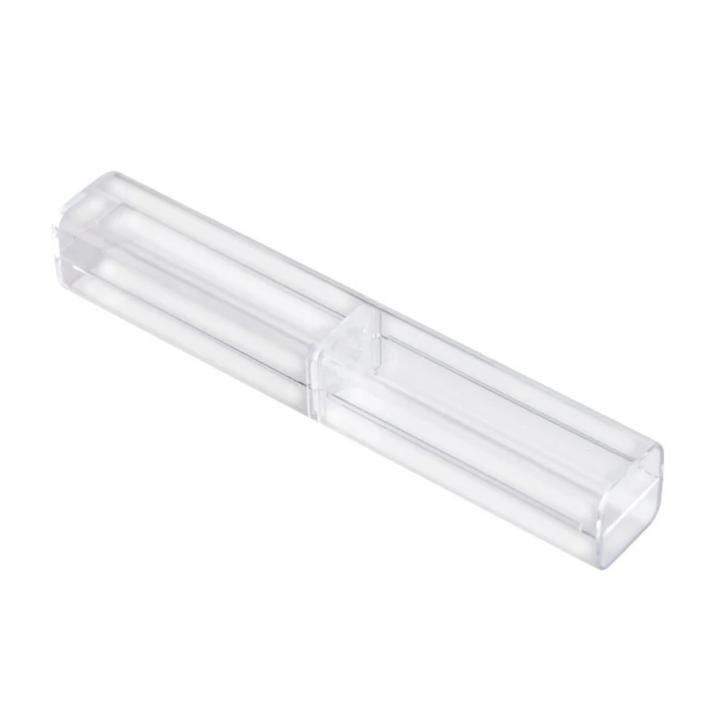 Box Pen Holder 6.1'' X 0.98'' X 0.98'' Pack Of 5 Mini Plastic Pen Case Holder For Office Women Men