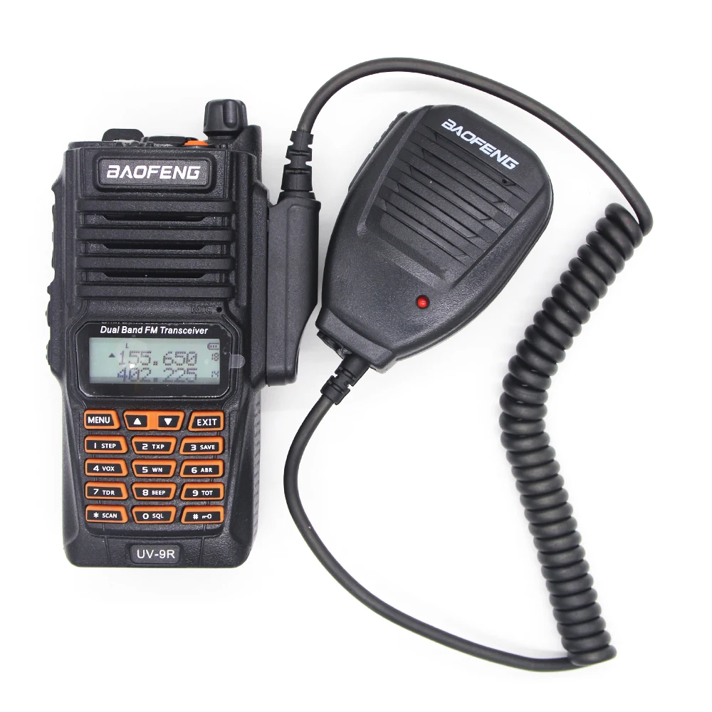 PTT Shoulder Microphone Speaker Mic for BAOFENG A58 BF-9700 UV-9R Plus GT-3WP R760 82WP Waterproof Walkie Talkie Two Way Radio
