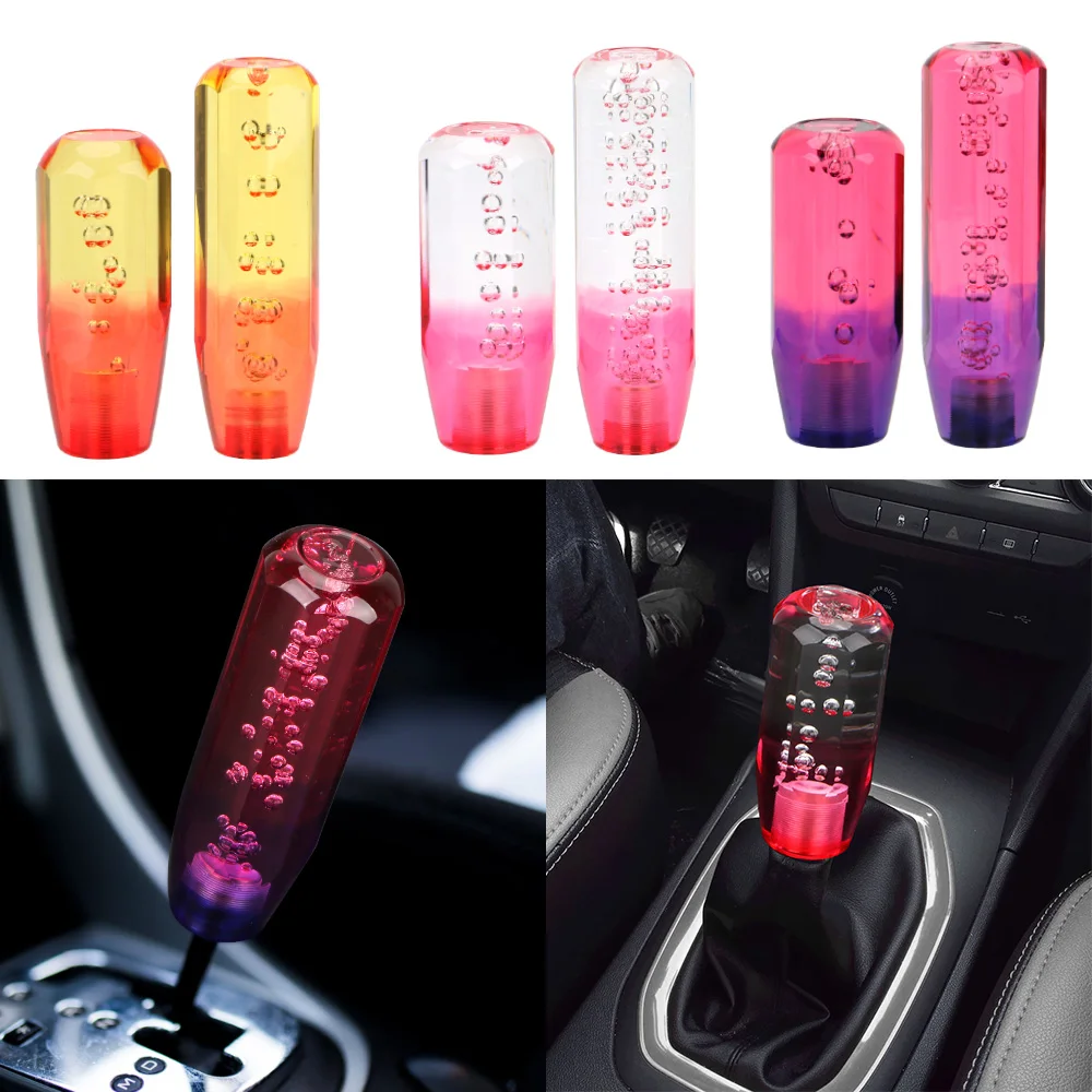 

Car Gear Shift Knob Crystal Transparent Bubble Universal Shift Knob Stick Shifter 10/15CM Car Accessories Manual Transmission