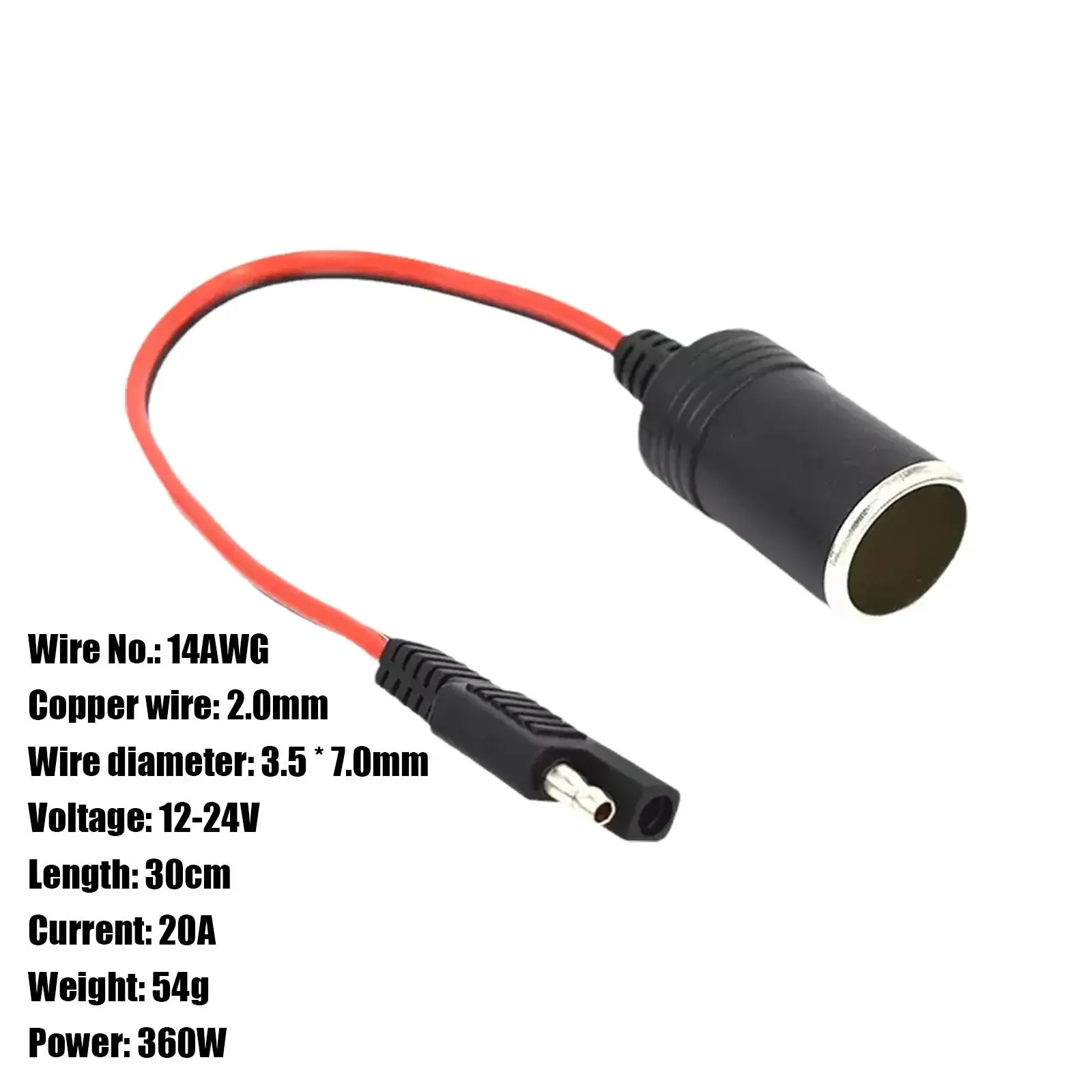 

Женский разъем прикуривателя 14AWG к Sae с удлинителем Sae, разъем для быстрого кабеля, 2-разъемный разъем Z5T6