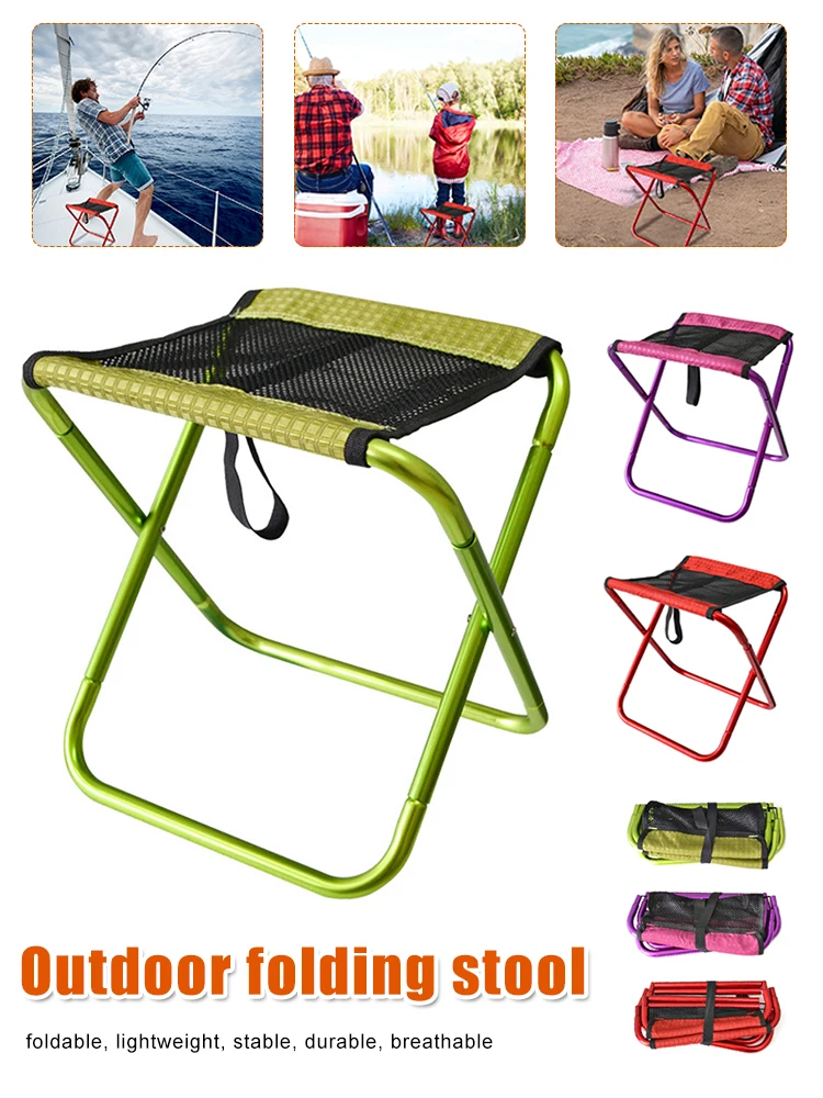 

Outdoor Camping Chair Portable Folding Portable Fishing Chair Picnic Stool Mini Outdoor Chair for Fishing Hiking Travel