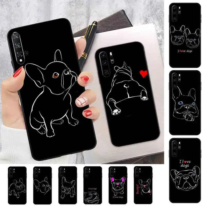 

French Bulldog Phone Case for Huawei Honor 10 i 8X C 5A 20 9 10 30 lite pro Voew 10 20 V30