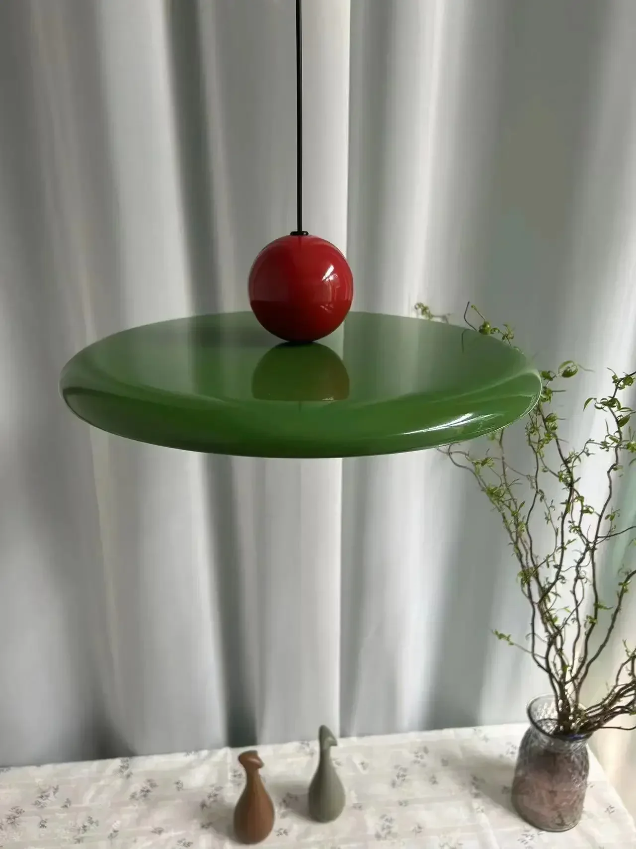 Ретро-лампа в виде летающей блюдце для ресторана железная люстра со светодиодной