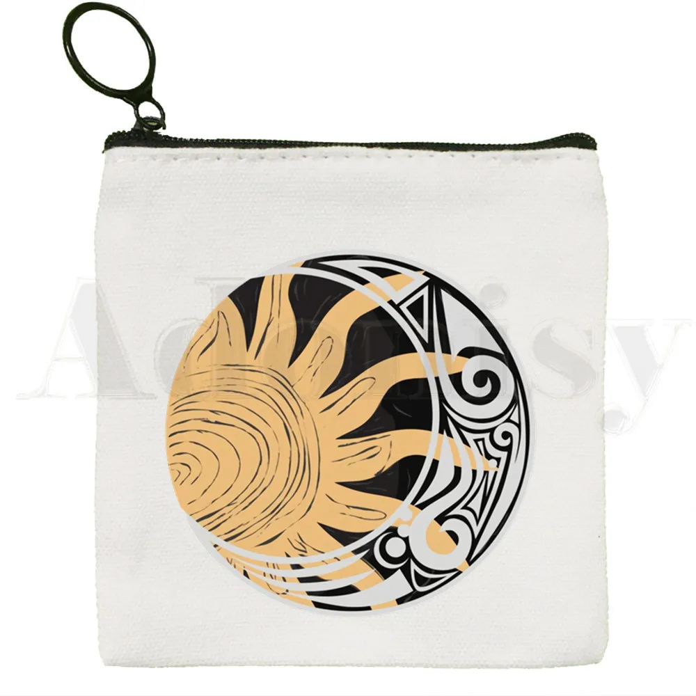 Shadow and Bone Fine Make Me Your Villain Coin Purse Illustration Key Case Simple Small Cloth Bag New Creative Coin Purse