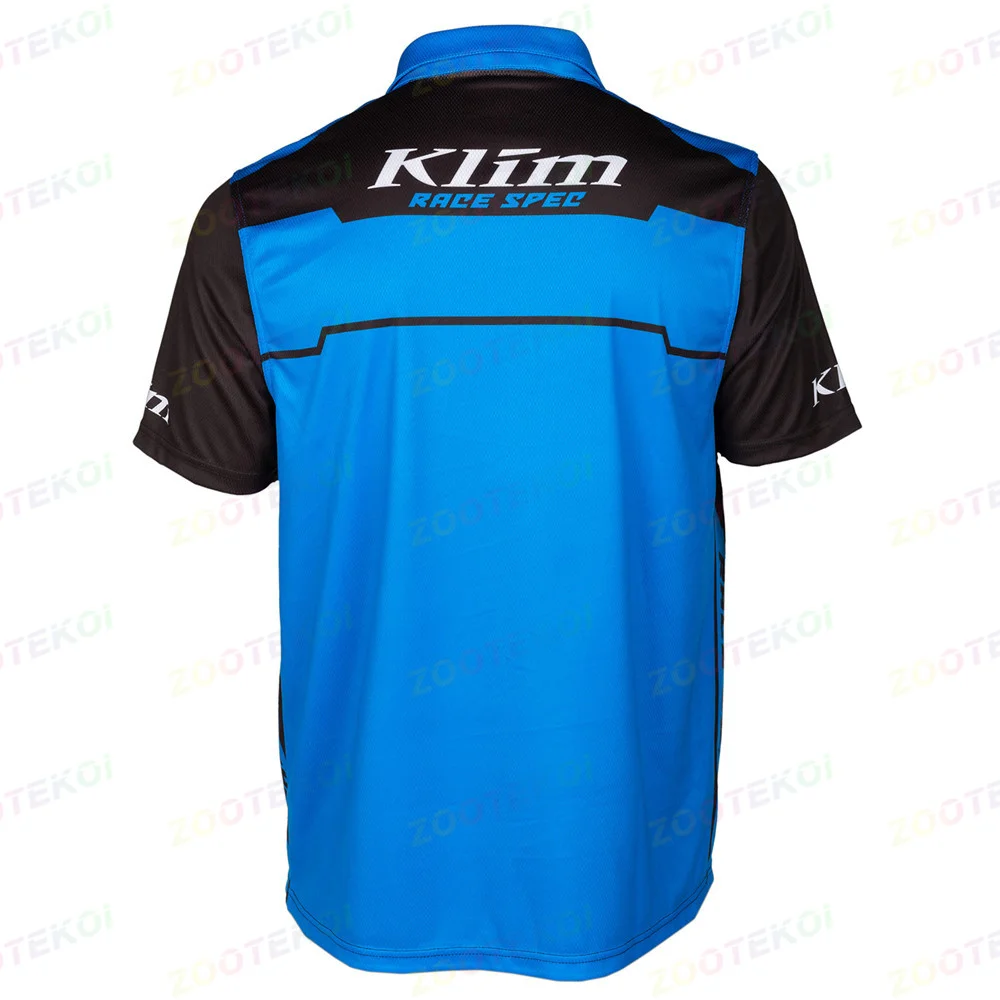 2022 Men's New Klim Race Spec F1 Racing Motorcycle Short Sleeve Polo Shirt Fast Dry And Breathable Cycing Jersey T -shirt