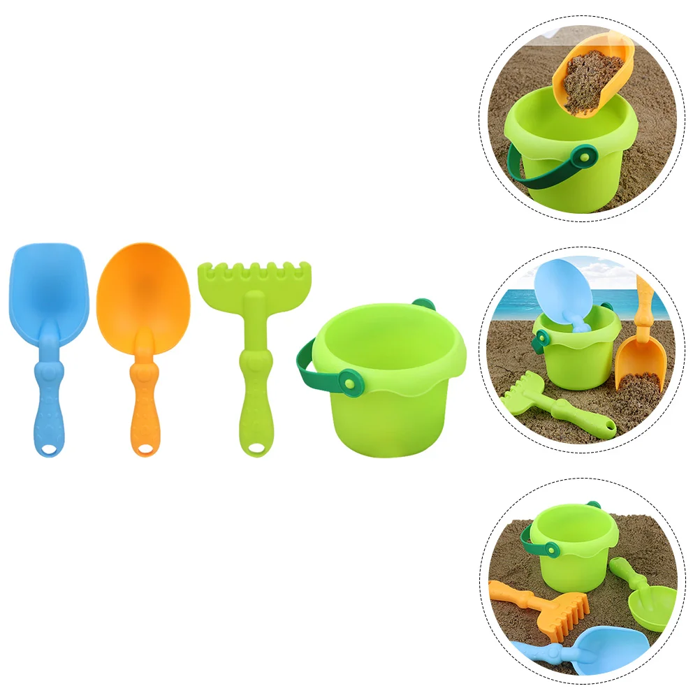 

Sand Play Tool Beach For Kids Travel Toy Bucket Toddler Toys Baby Pail Buckets Shovels Kit