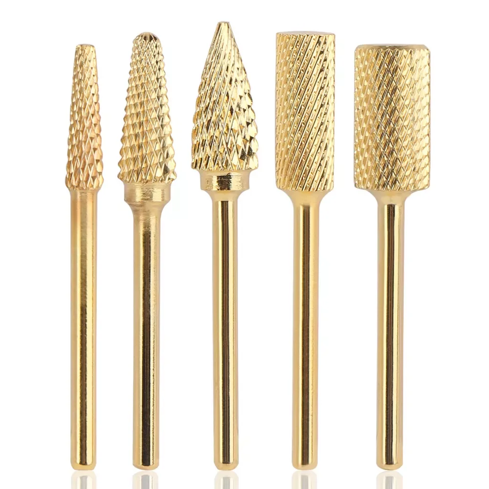 

NEW2023 5pcs Milling Cutter For Manicure Grinder Mill Manicure Machine Set Cutter Pedicure Nail Files Nail Drill Bits