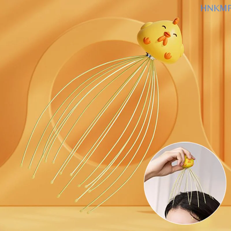 Массажеры для кожи головы с 16-зубцами ручной массаж скребок глубокой релаксации