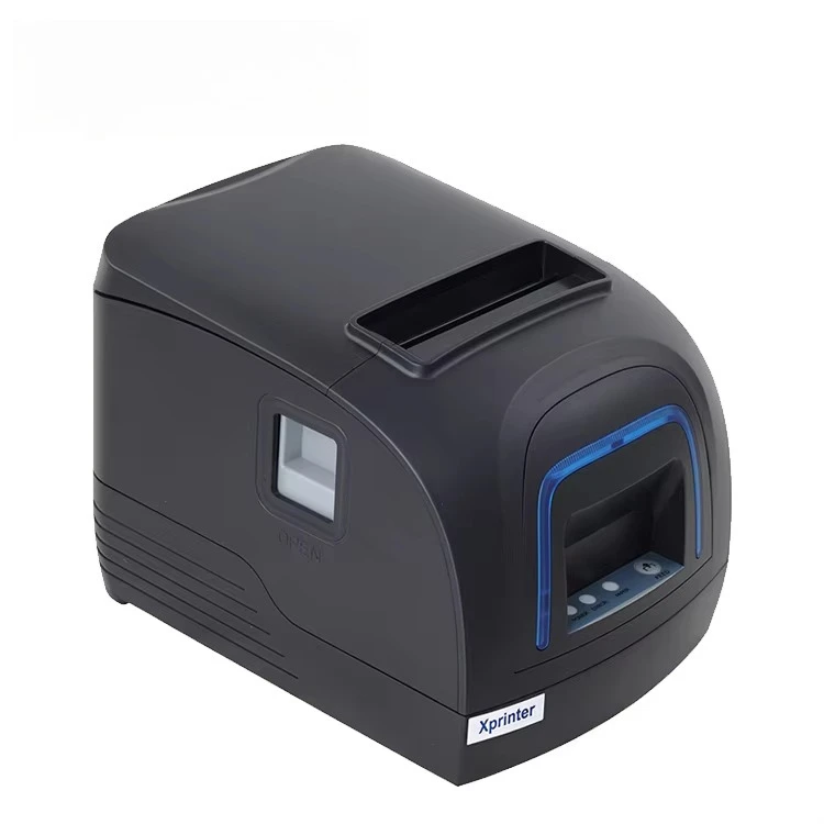 Фото Термопринтер чеков Xprinter 3 дюйма 80 мм XP-A260M A300M с световой сигнализацией, скорость 300 мм/с, принтер для печати счетов №1