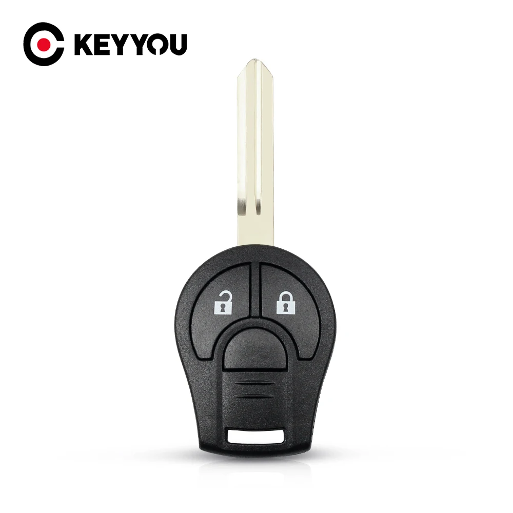 

Брелок KEYYOU для дистанционного автомобильного ключа Casr Fob для Nissan Juke March Qashqai солнечное сильфи Tiida X-Trail 2 кнопки автостайлинг
