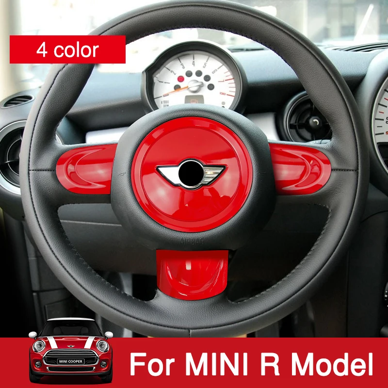 

Для Mini One Cooper R55 R56 R57 R58 R59 R60 R61 чехол на рулевое колесо для автомобиля ABS наклейка аксессуары для украшения интерьера