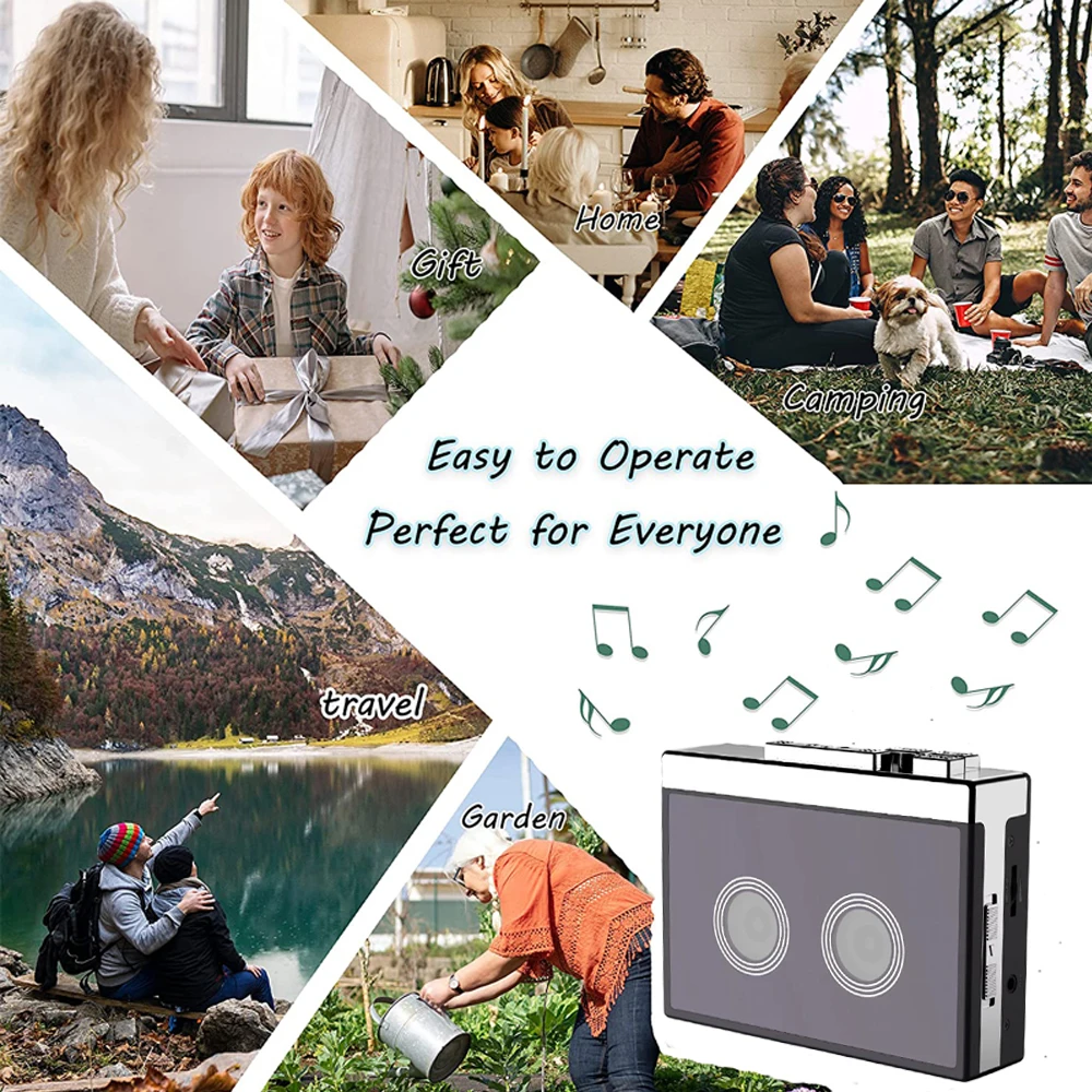 Мини-ретро fm-радио портативный Bluetooth 5 0 кассетный плеер Карманный классический