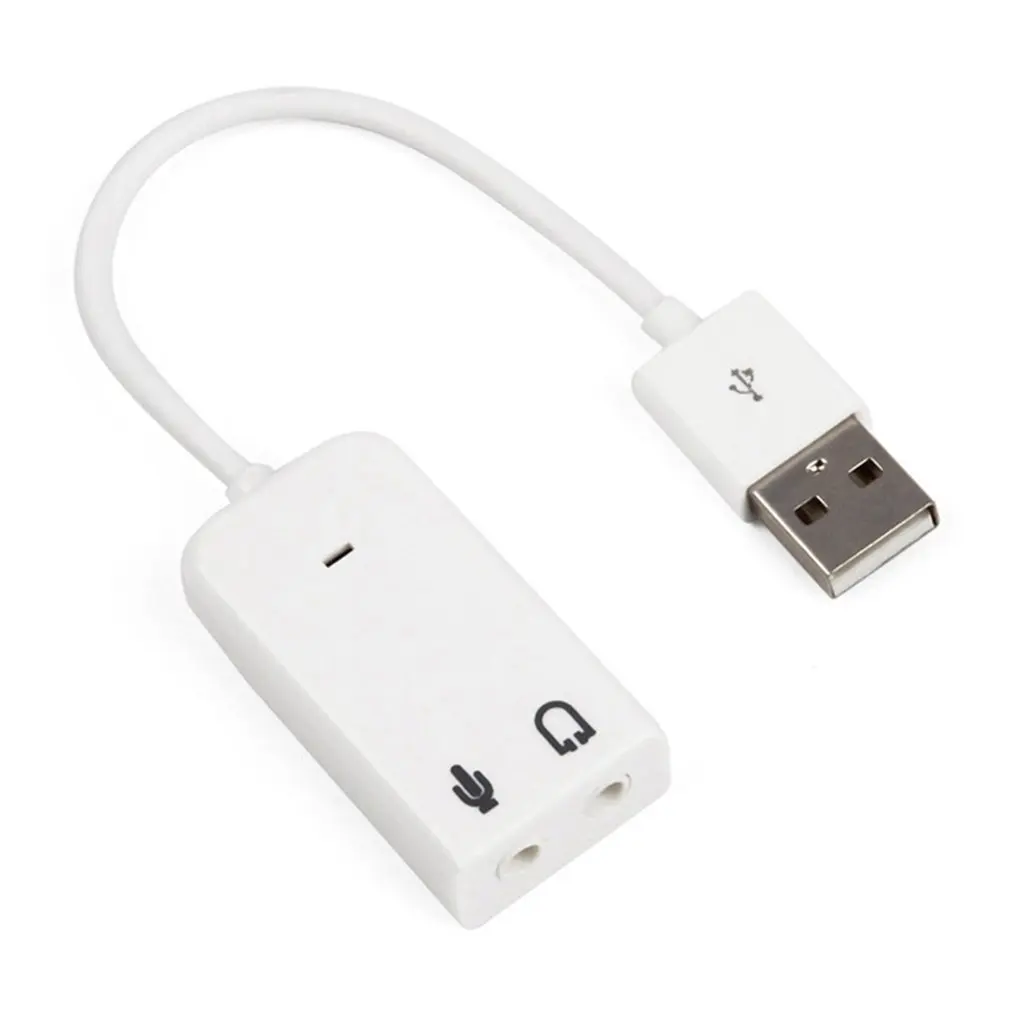 Внешняя звуковая карта USB 7 1 адаптер для 3D виртуального звука гарнитуры микрофона