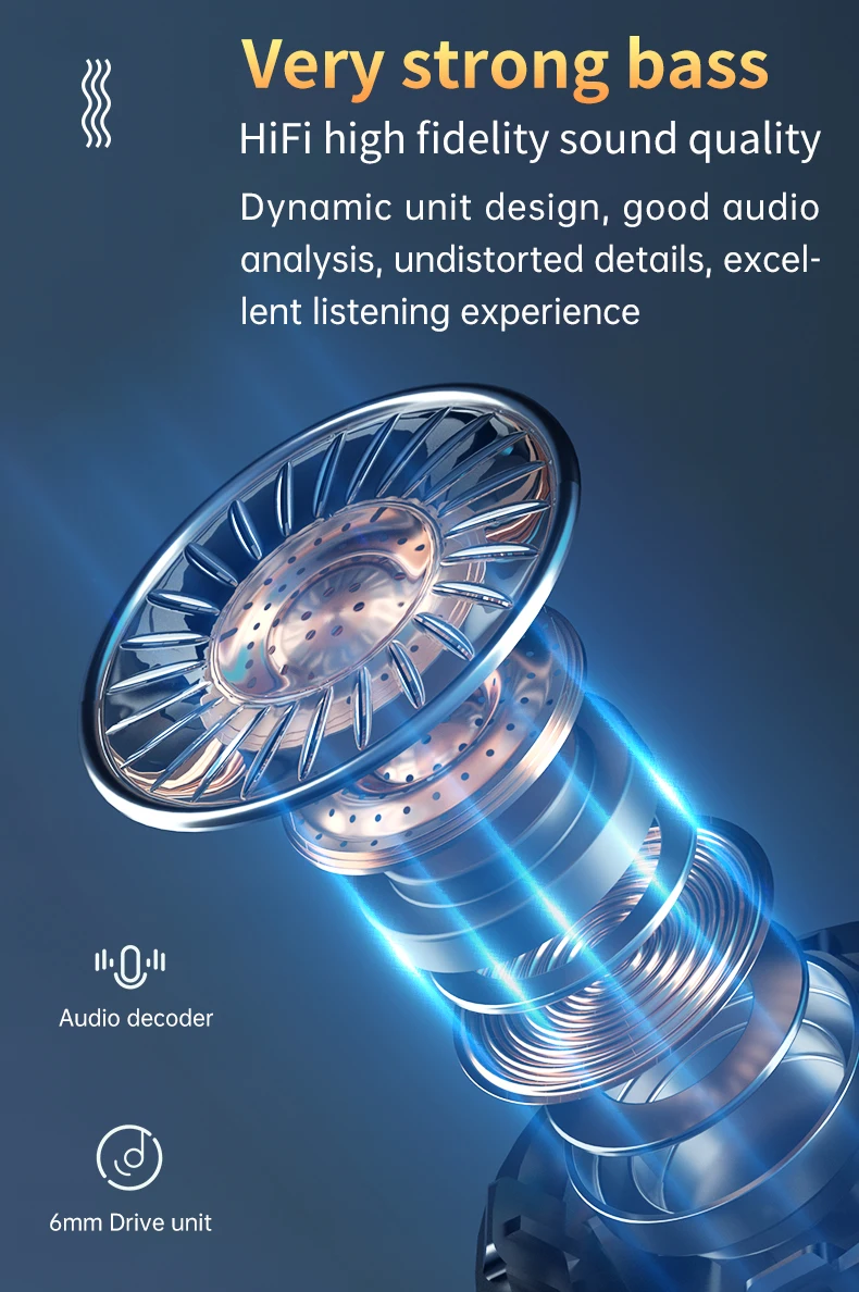 TWS-стереонаушники с поддержкой Bluetooth 5 1 и микрофоном 2500 мА · ч | Электроника