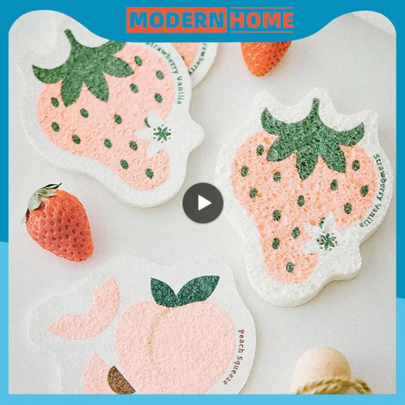 

Wood Pulp Compressed Sponges Dual-sided Cleaning Sponge Reusable Kitchen Sponge Sponge