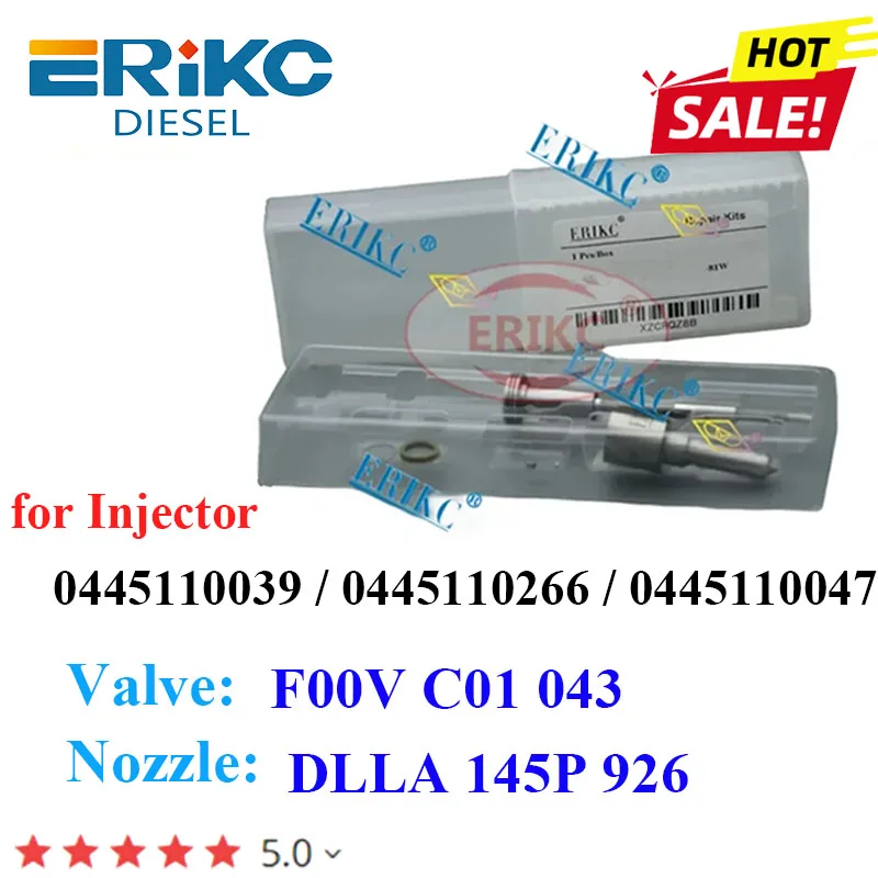 0445110047 0445110266 комплект для ремонта инжектора DLLA145P926 клапан F00VC01043 BMW E39 E46 330d 530d X5 730d