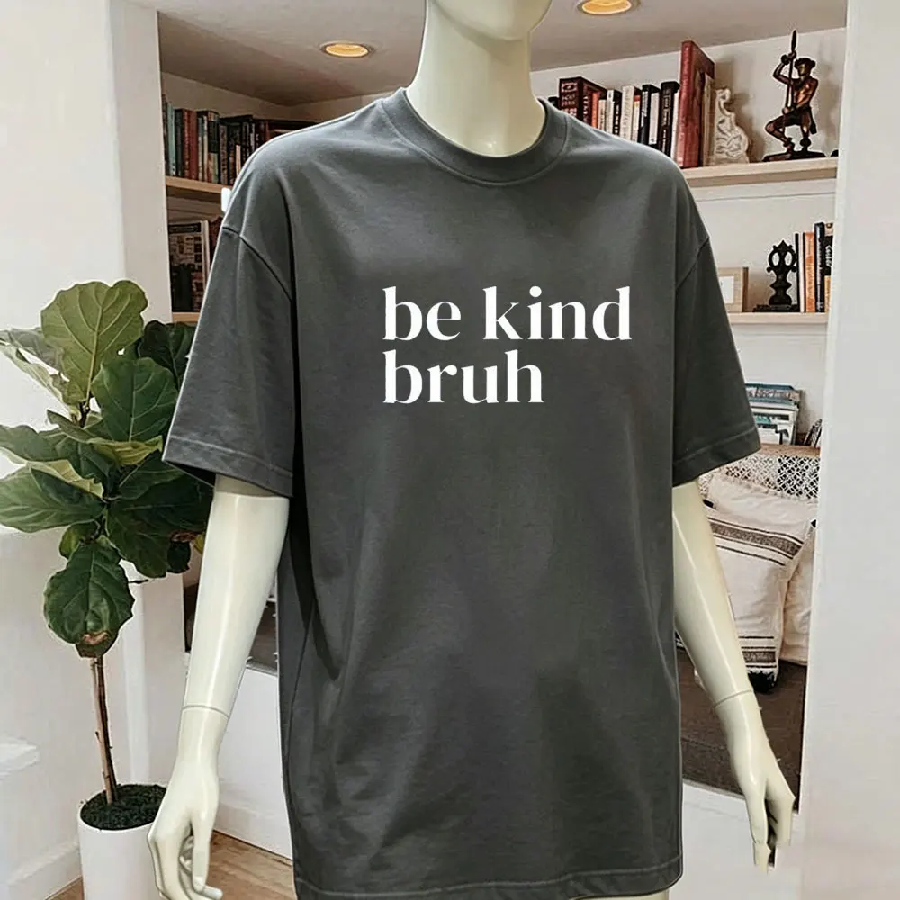 Фото Футболка Be Kind Bruh T-Shirt Harmony Day - 21st March Orange Harmony Day Tops Men Everyone Belongs School T-Shirt Kindness Tees №4