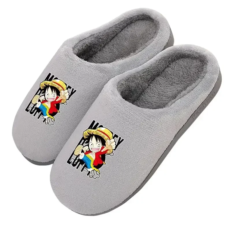 Цельные мужские тапочки домашние мягкие плюшевые женские теплые меховые мужская