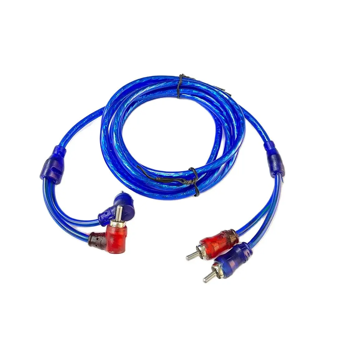 

RCA Signal Extension Cable Male to Male Right Angle 90-Degree 2m Audio Cord Wire Pigtail