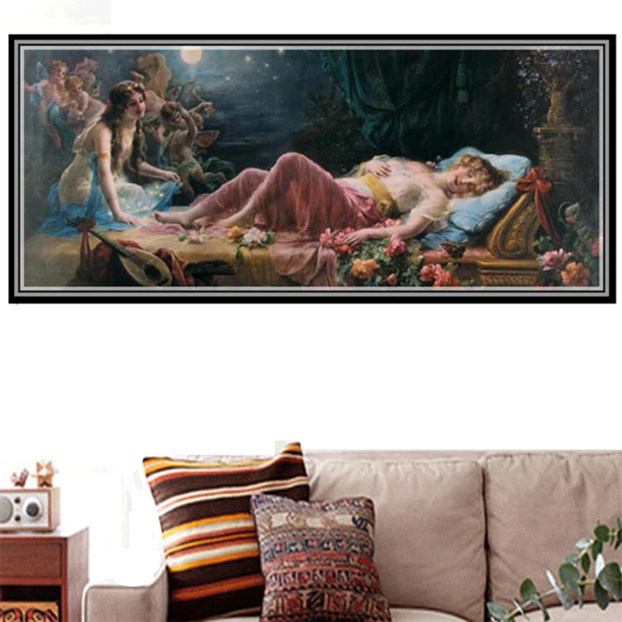 

DIY 5D Diamond Painting People Series Kit Lovely Full Drill Square Embroidery Mosaic Art Picture of Rhinestones Home Decor Gift